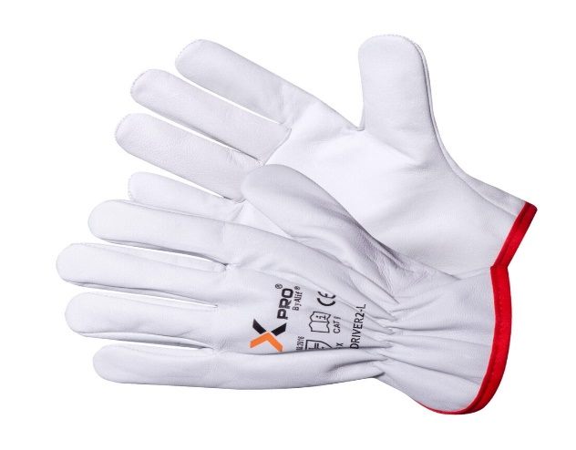 XPRO Driver 2 goatskin leather gloves with wing thumb and red trim