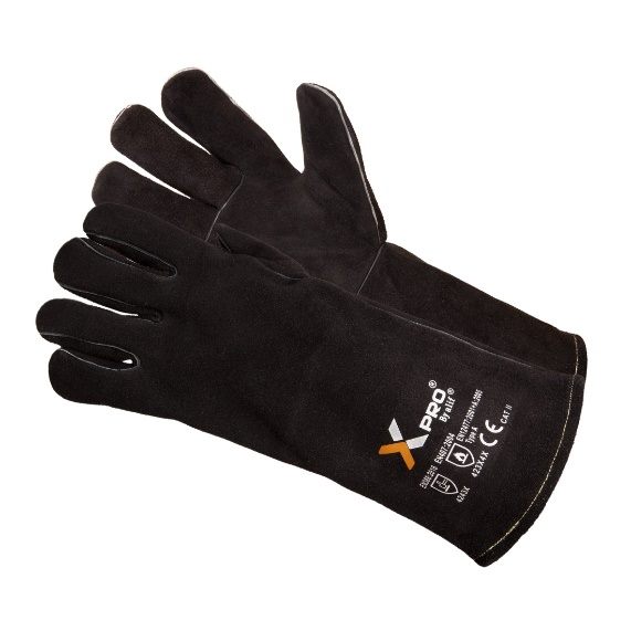 XPRO MIGPRO 2043 red cowhide split leather welding gauntlet