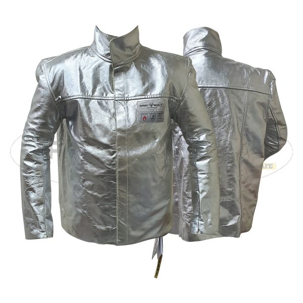 Aluminized safety jacket for radiant heat