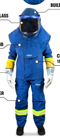 Gray Wolf 100 cal/cm² electric arc flash suit