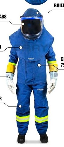 Gray Wolf 75 cal/cm² electric arc flash suit
