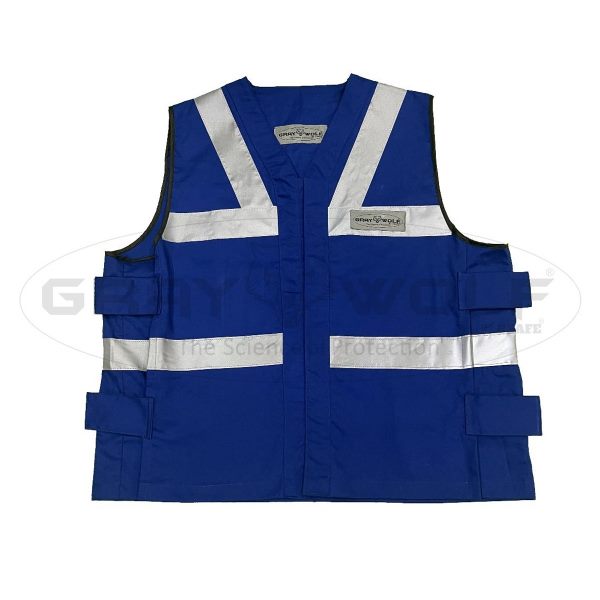 Hi-viz safety vest with reflective tape